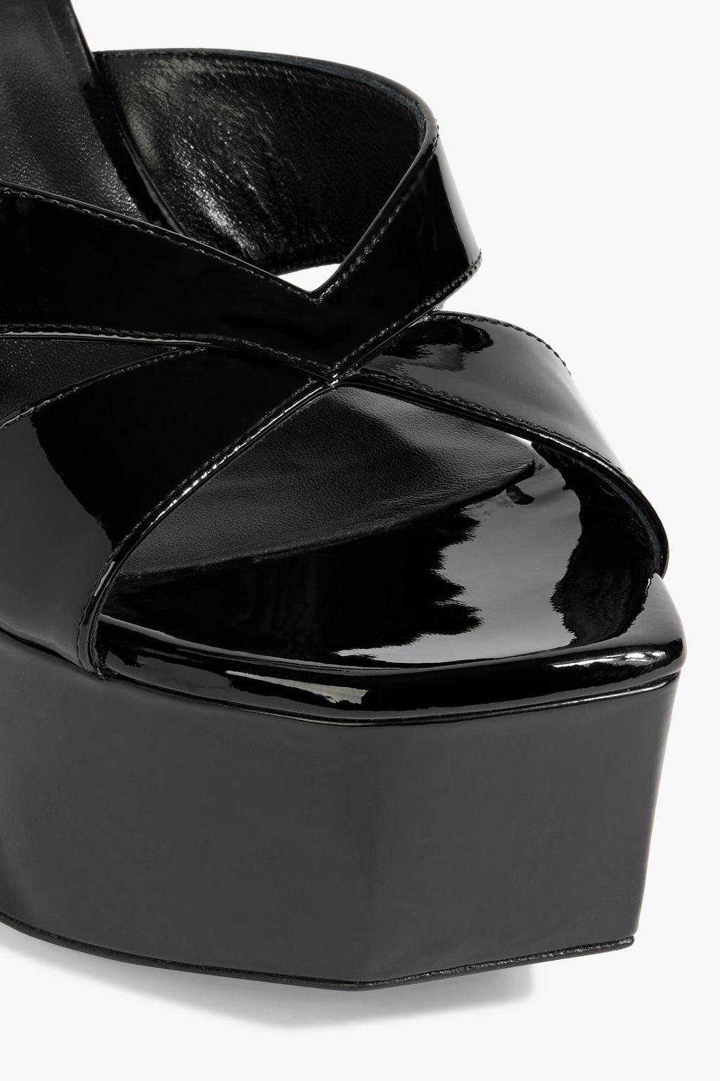 STUART WEITZMAN Miami patent-leather platform sandals