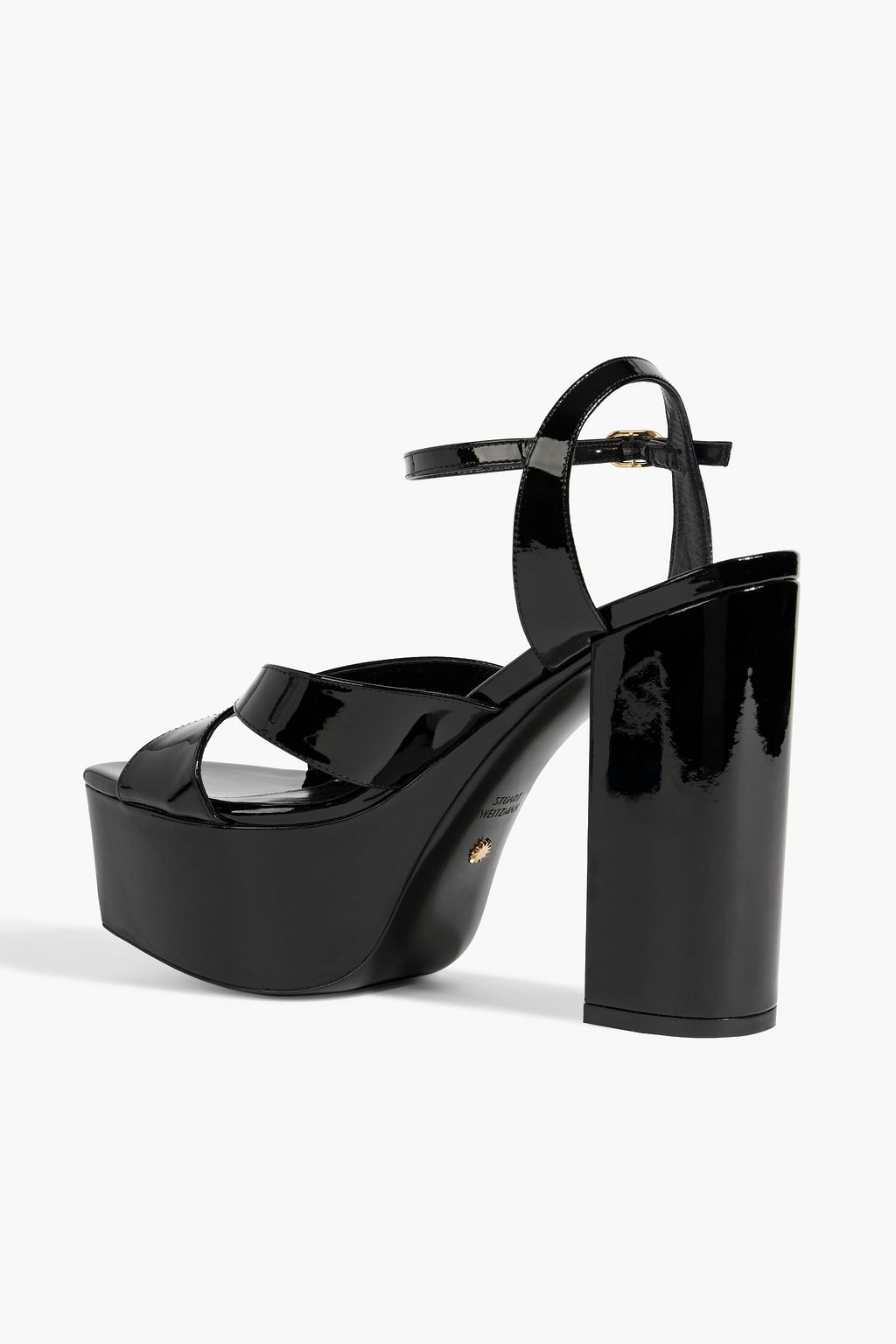 STUART WEITZMAN Miami patent-leather platform sandals