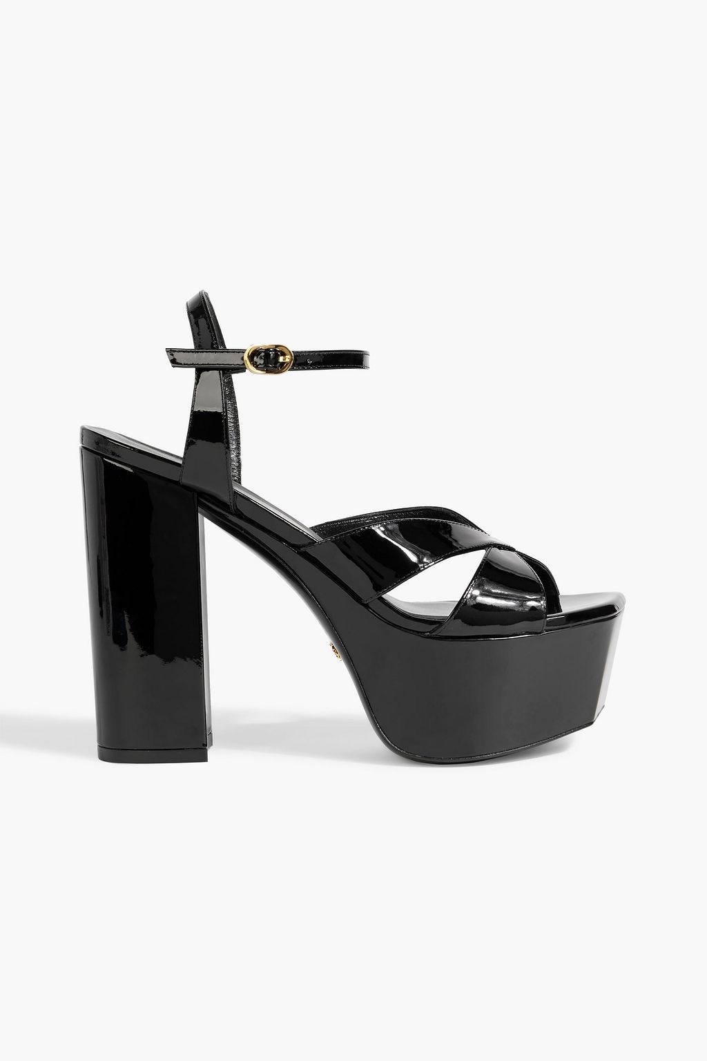 STUART WEITZMAN Miami patent-leather platform sandals | THE OUTNET