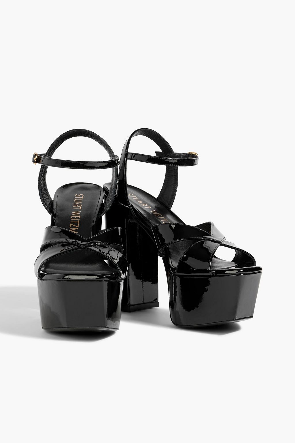 STUART WEITZMAN Miami patent-leather platform sandals