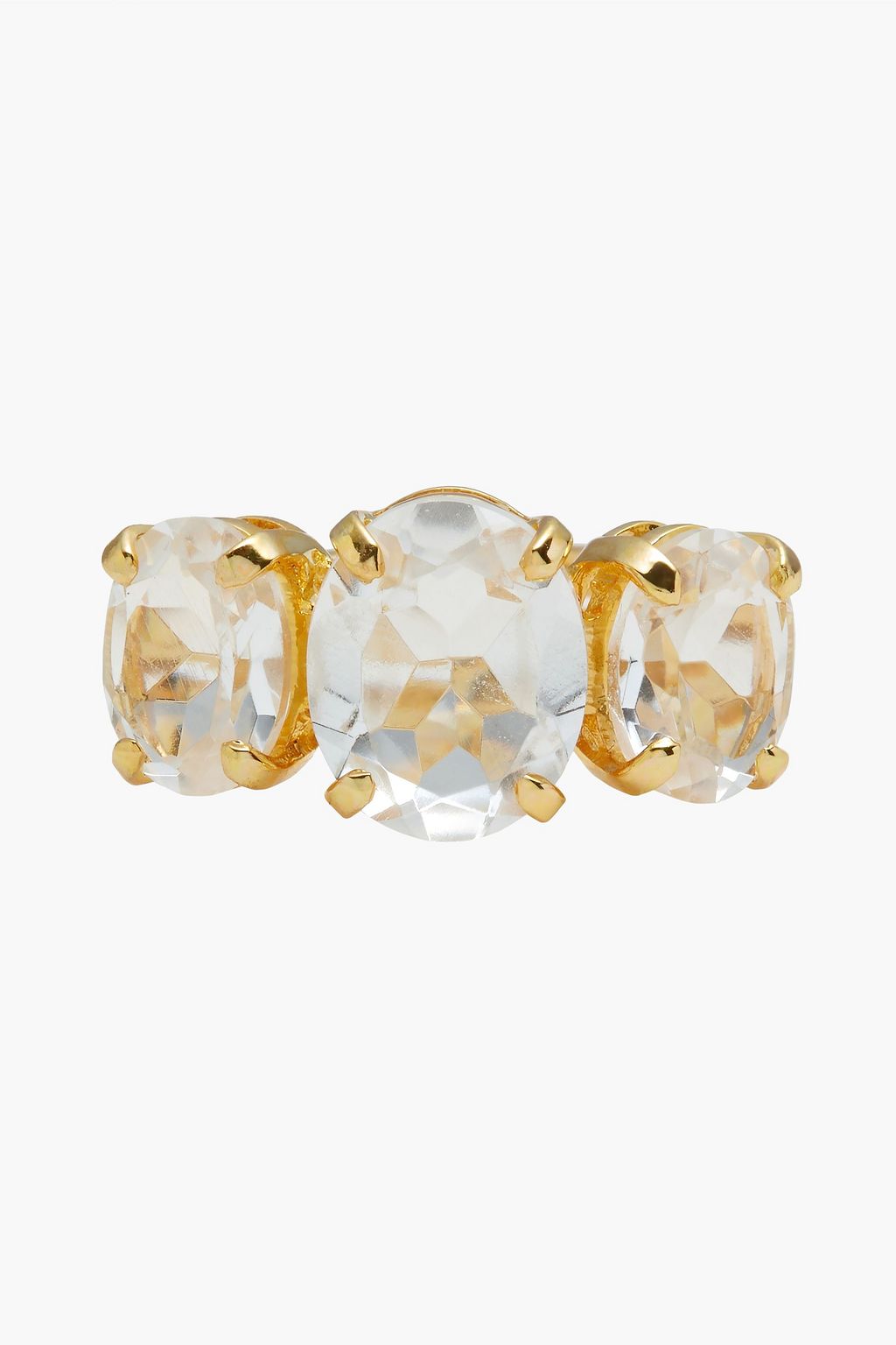 BOUNKIT Gold-tone quartz ring