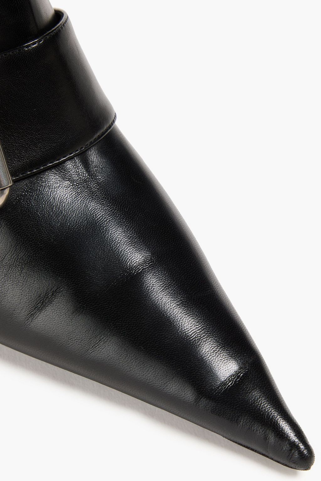 BALENCIAGA Knife buckled leather ankle boots