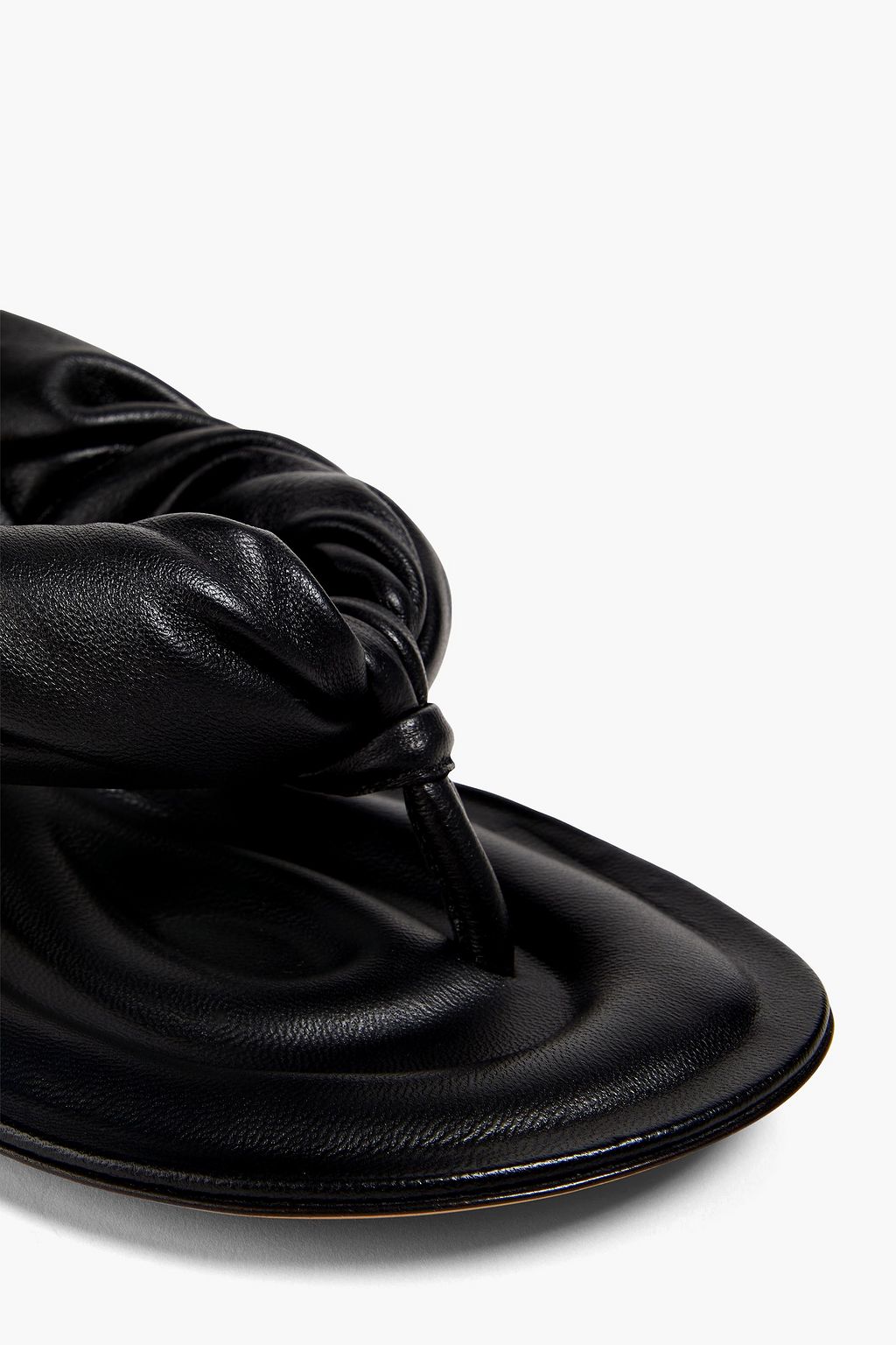 JACQUEMUS Mari twisted padded leather sandals