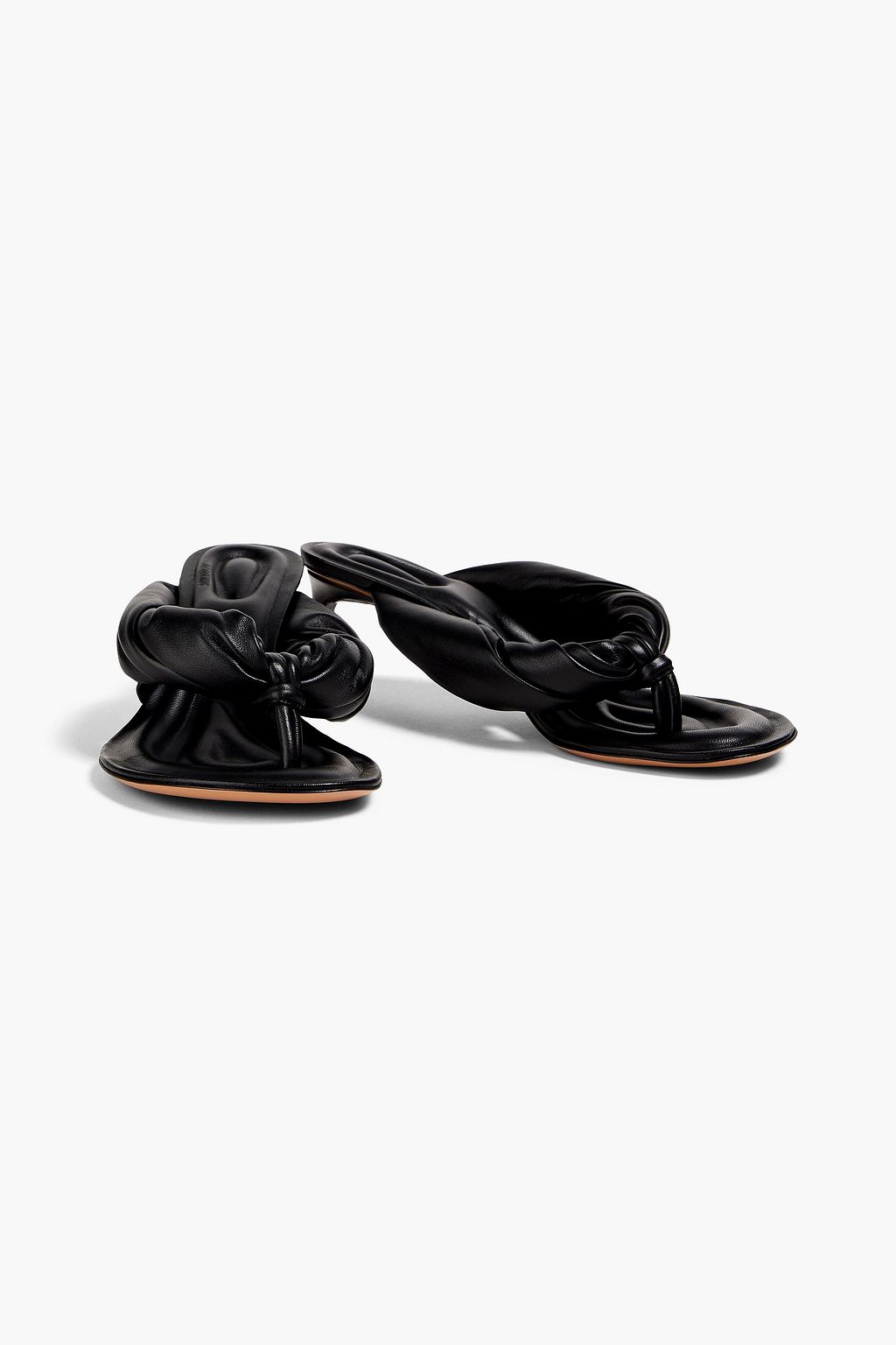 JACQUEMUS Mari twisted padded leather sandals