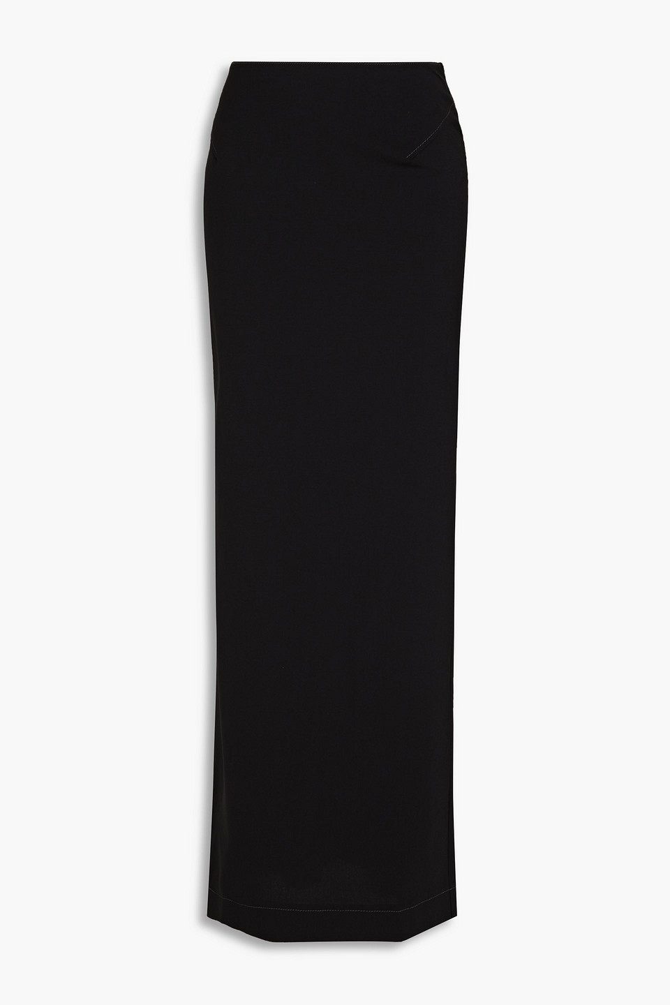 Shop Jacquemus Pina Stretch-wool Maxi Skirt In Black