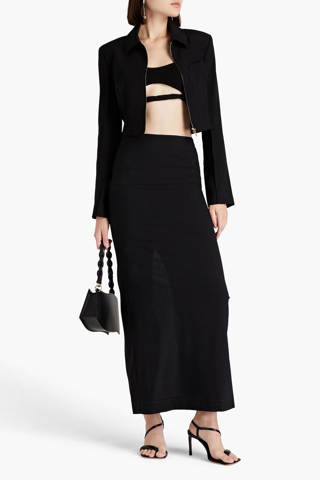JACQUEMUS Pina stretch-wool maxi skirt