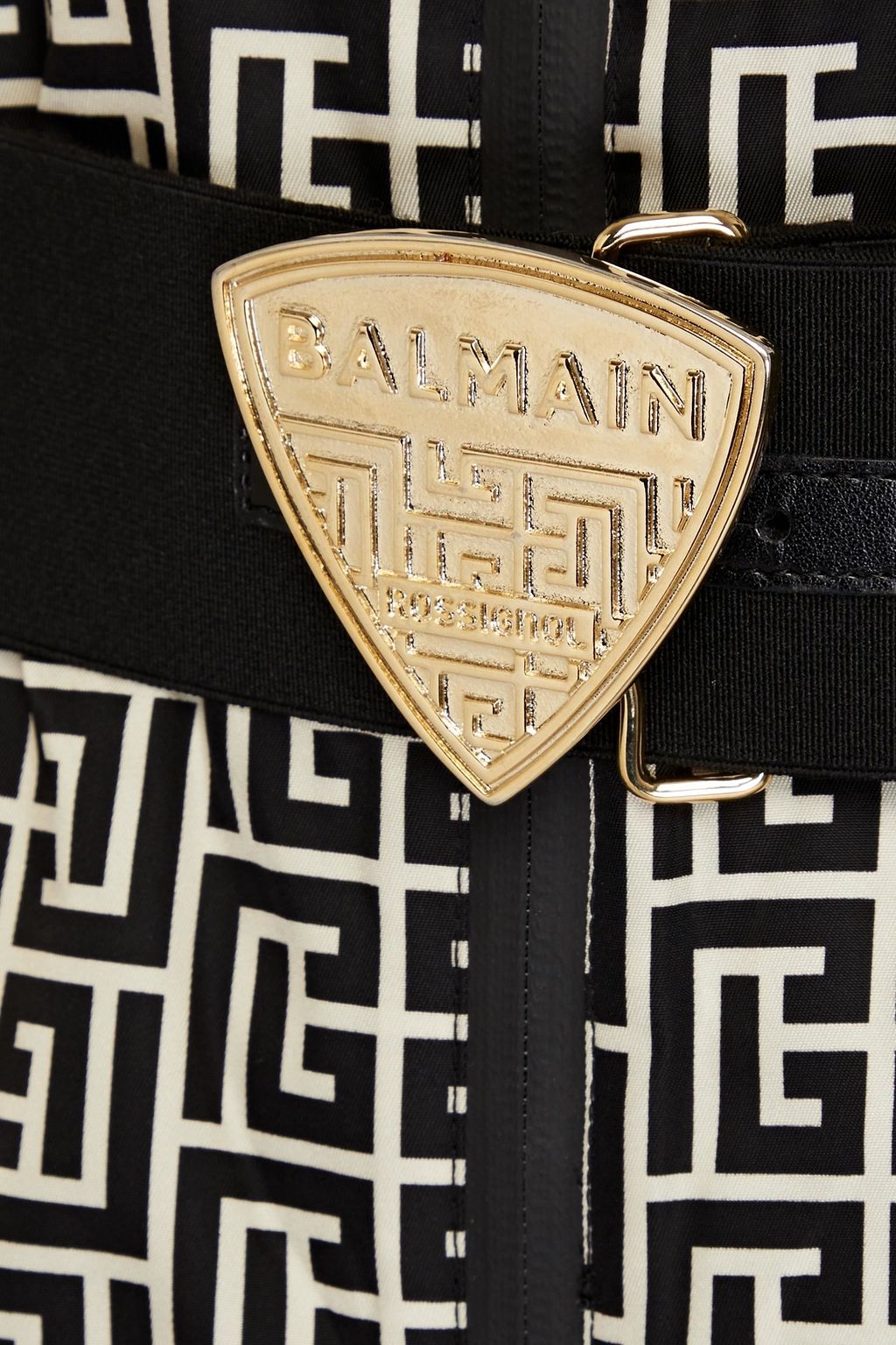 BALMAIN X ROSSIGNOL Belted printed ski suit