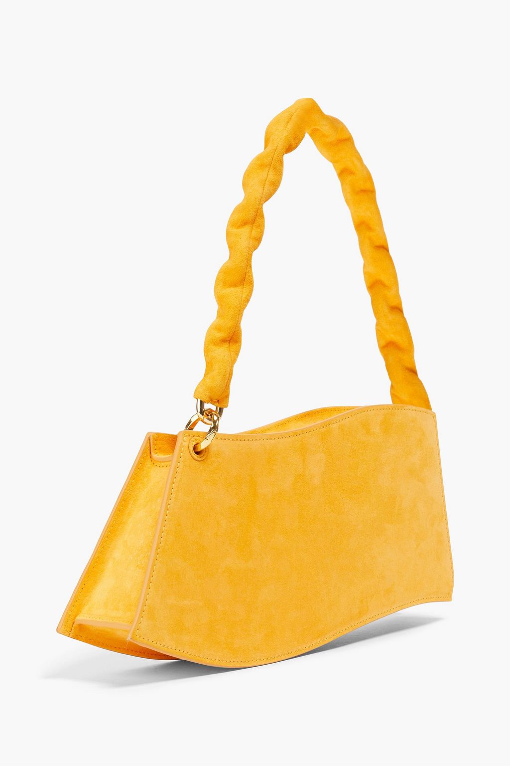 JACQUEMUS La Vague Curvy suede shoulder bag THE