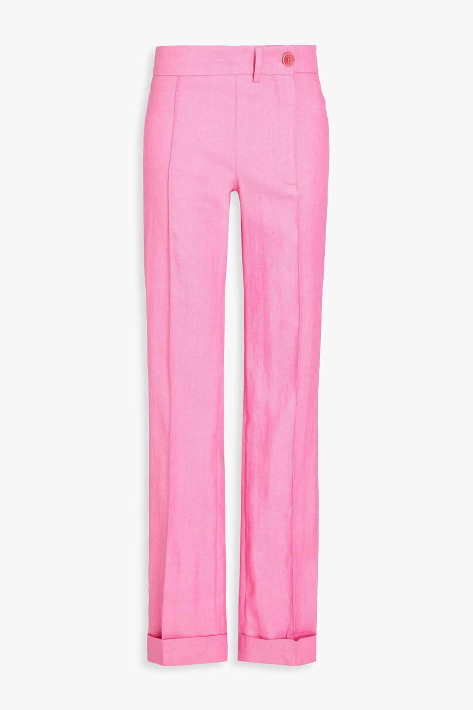 Shop Jacquemus Fresa Twill Straight-leg Pants In Pink