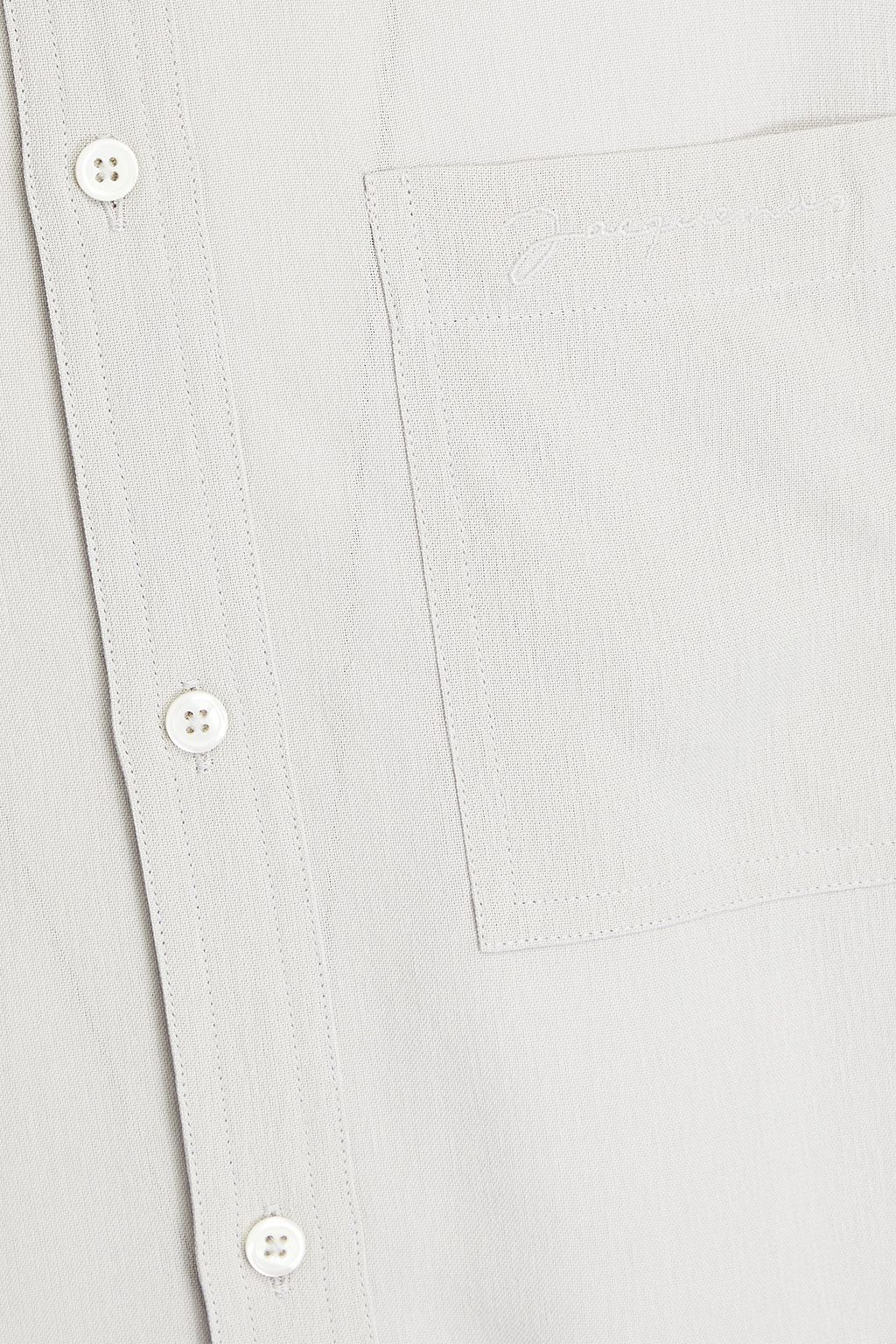 JACQUEMUS Melo embroidered crepe shirt