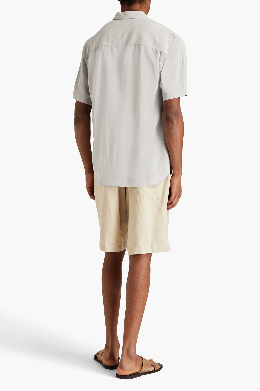 JACQUEMUS Melo embroidered crepe shirt