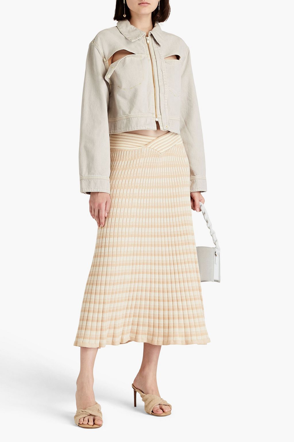 JACQUEMUS Cutout denim jacket