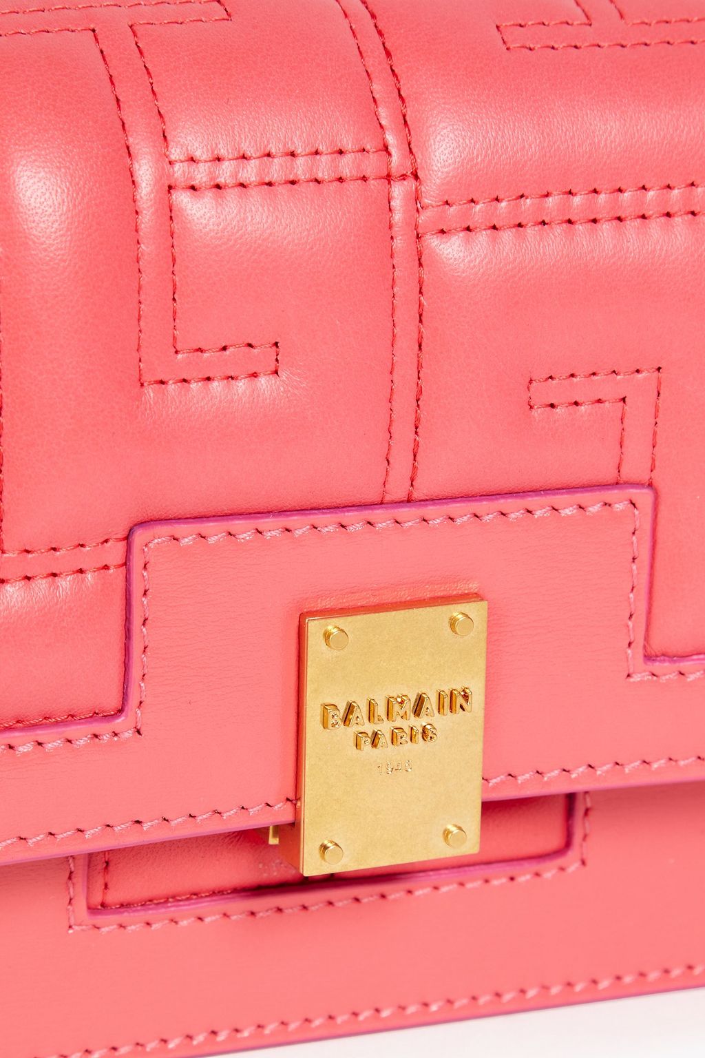BALMAIN Quilted leather shoulder bag THE