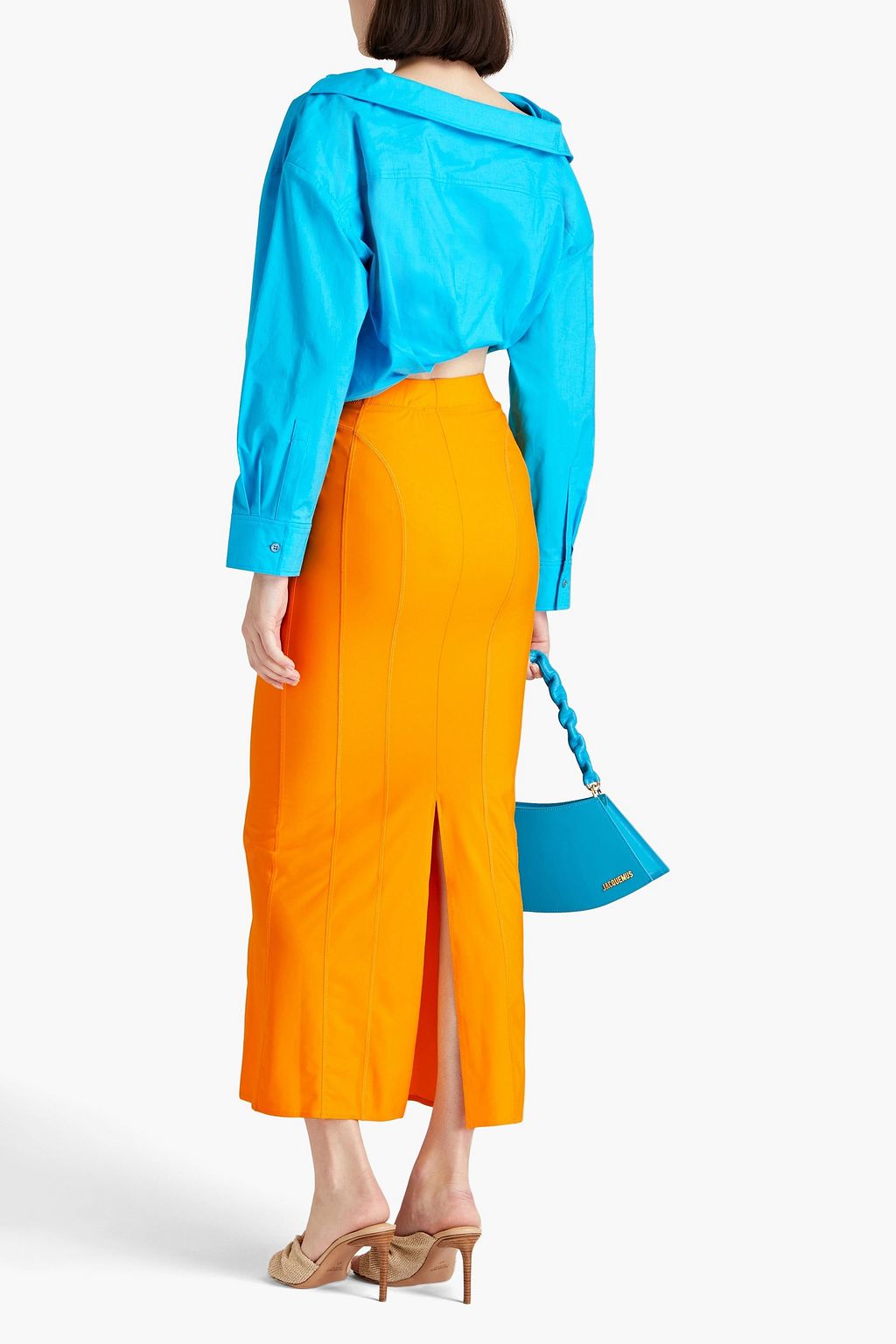 JACQUEMUS Tuba scuba maxi skirt