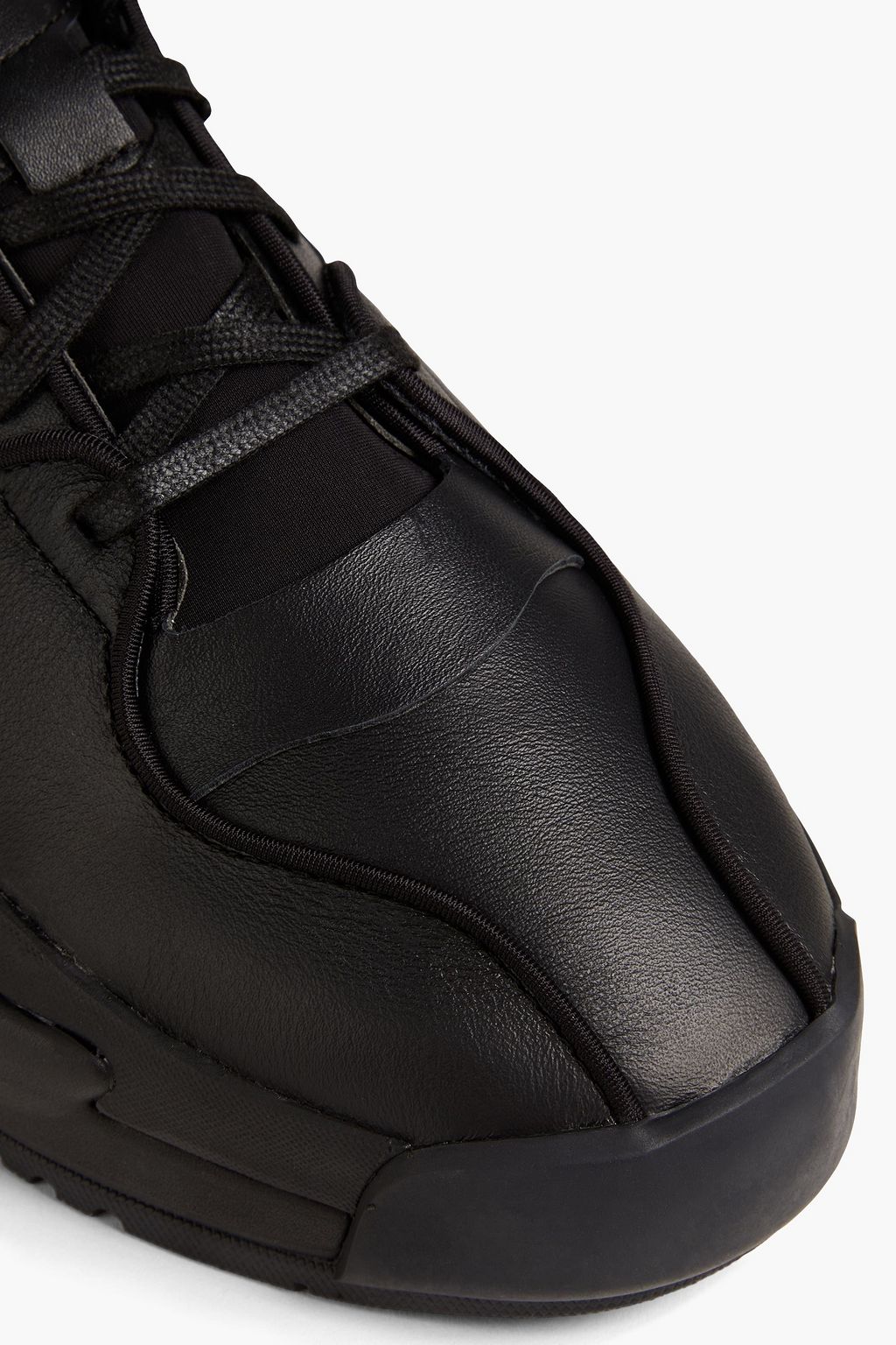 Y-3 Leather and neoprene sneakers