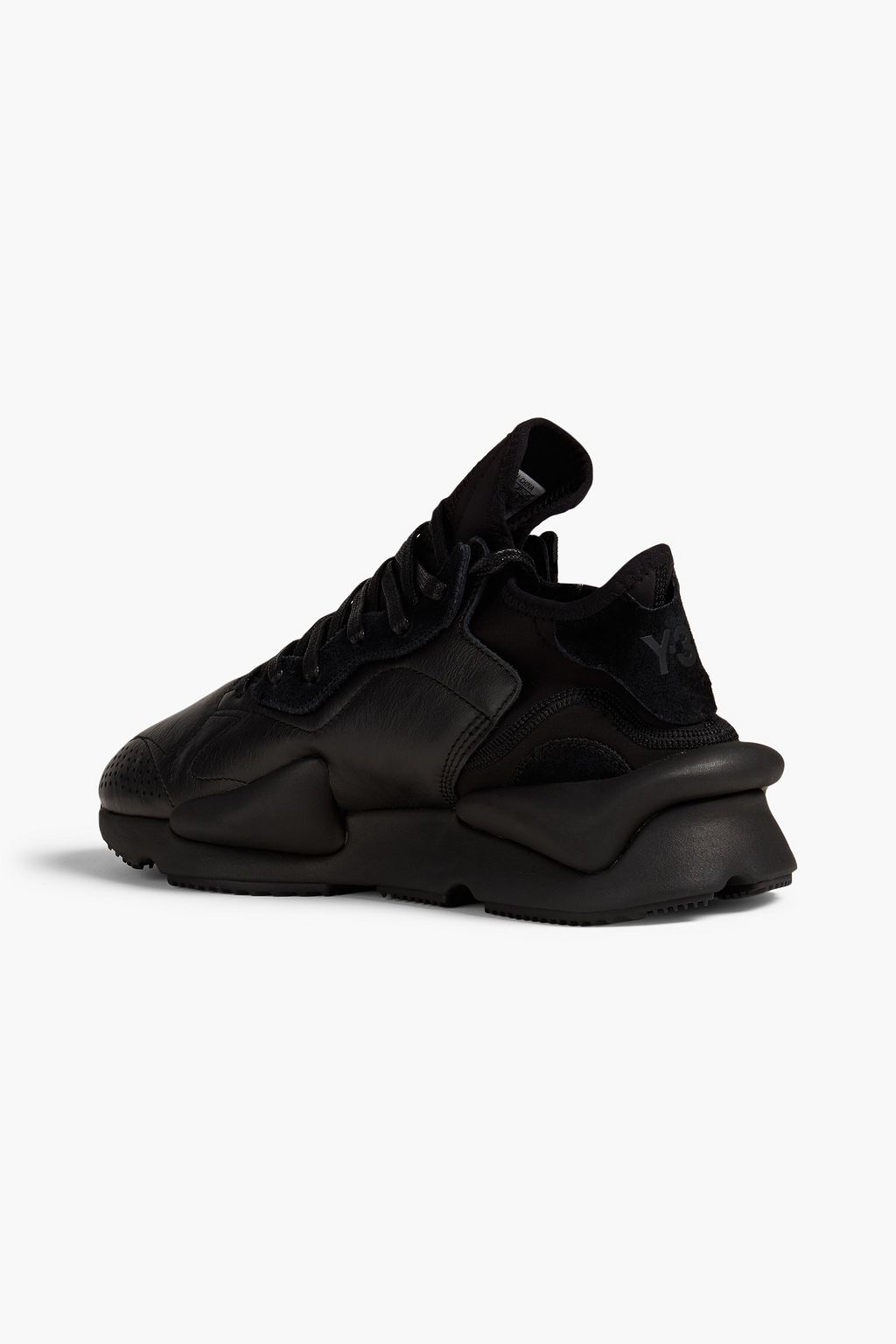 Y-3 Kaiwa leather and neoprene sneakers