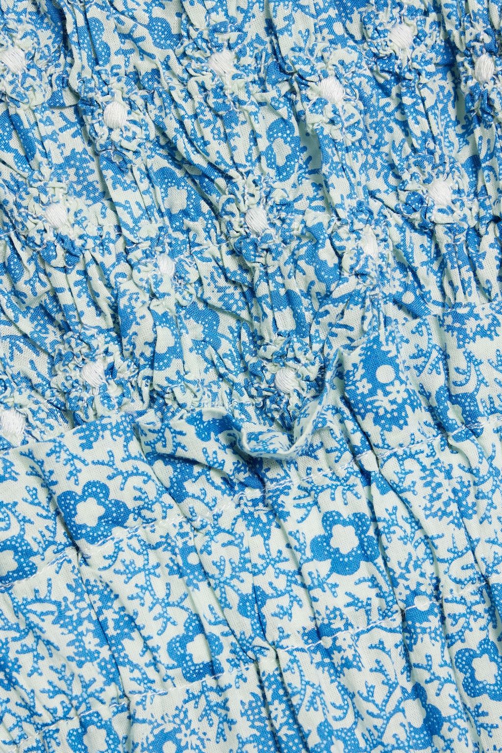 SEA Apron floral-print cotton midi dress