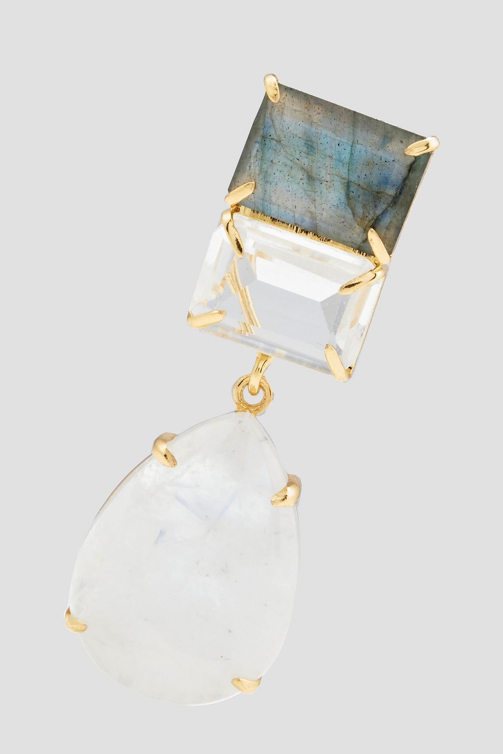 BOUNKIT Gold-tone multistone earrings