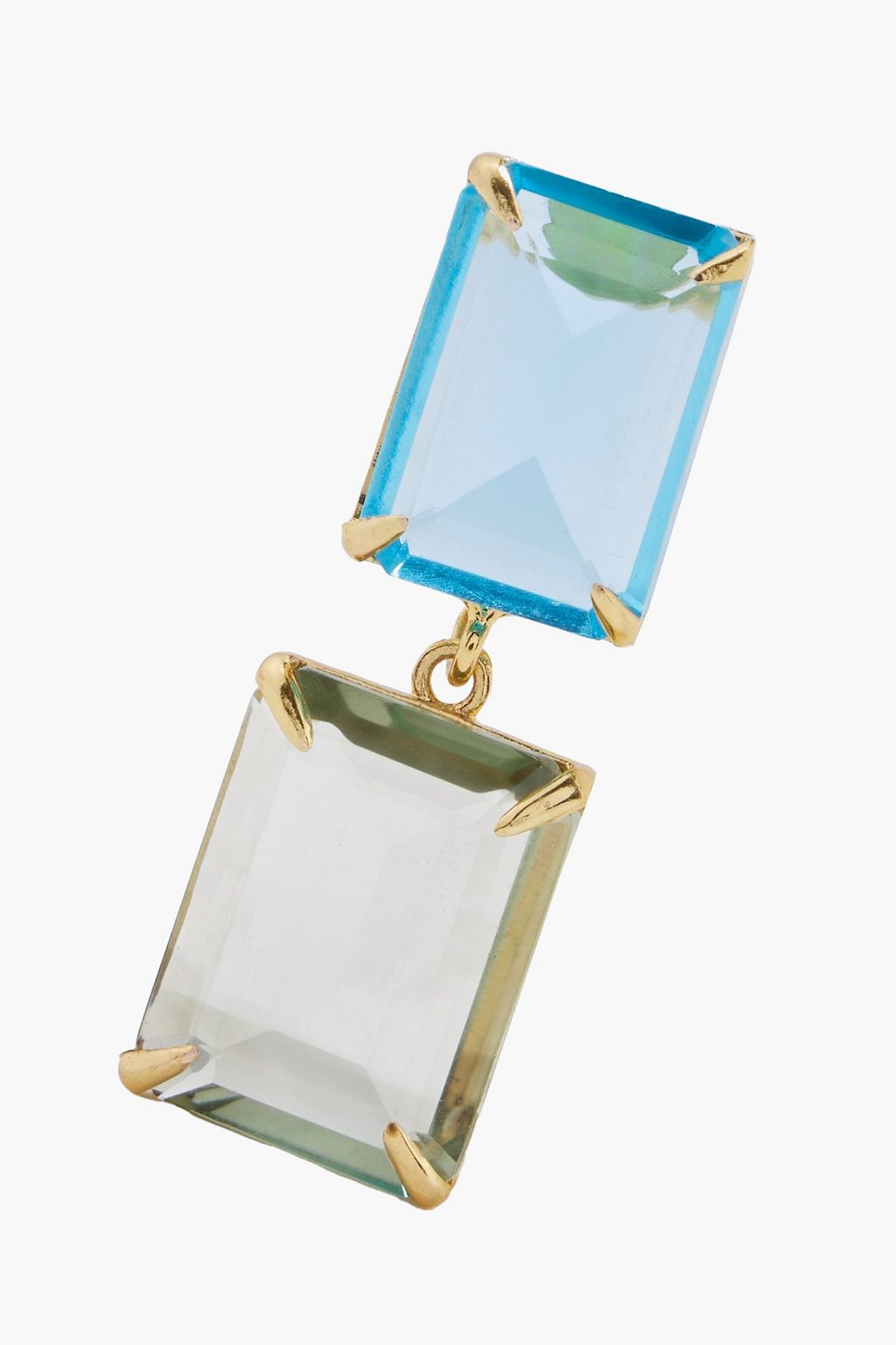 BOUNKIT Gold-tone quartz earrings