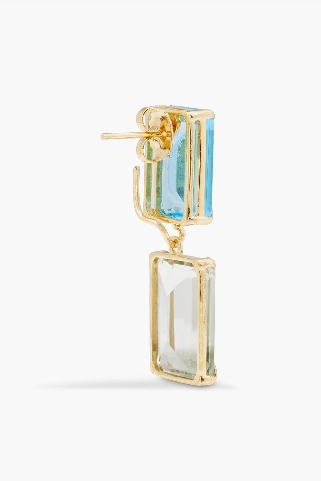 BOUNKIT Gold-tone quartz earrings