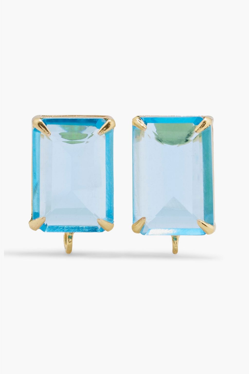 BOUNKIT Gold-tone quartz earrings