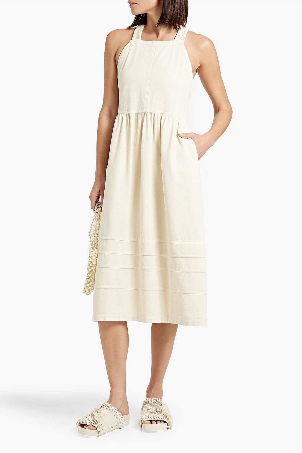SEA Denim midi dress