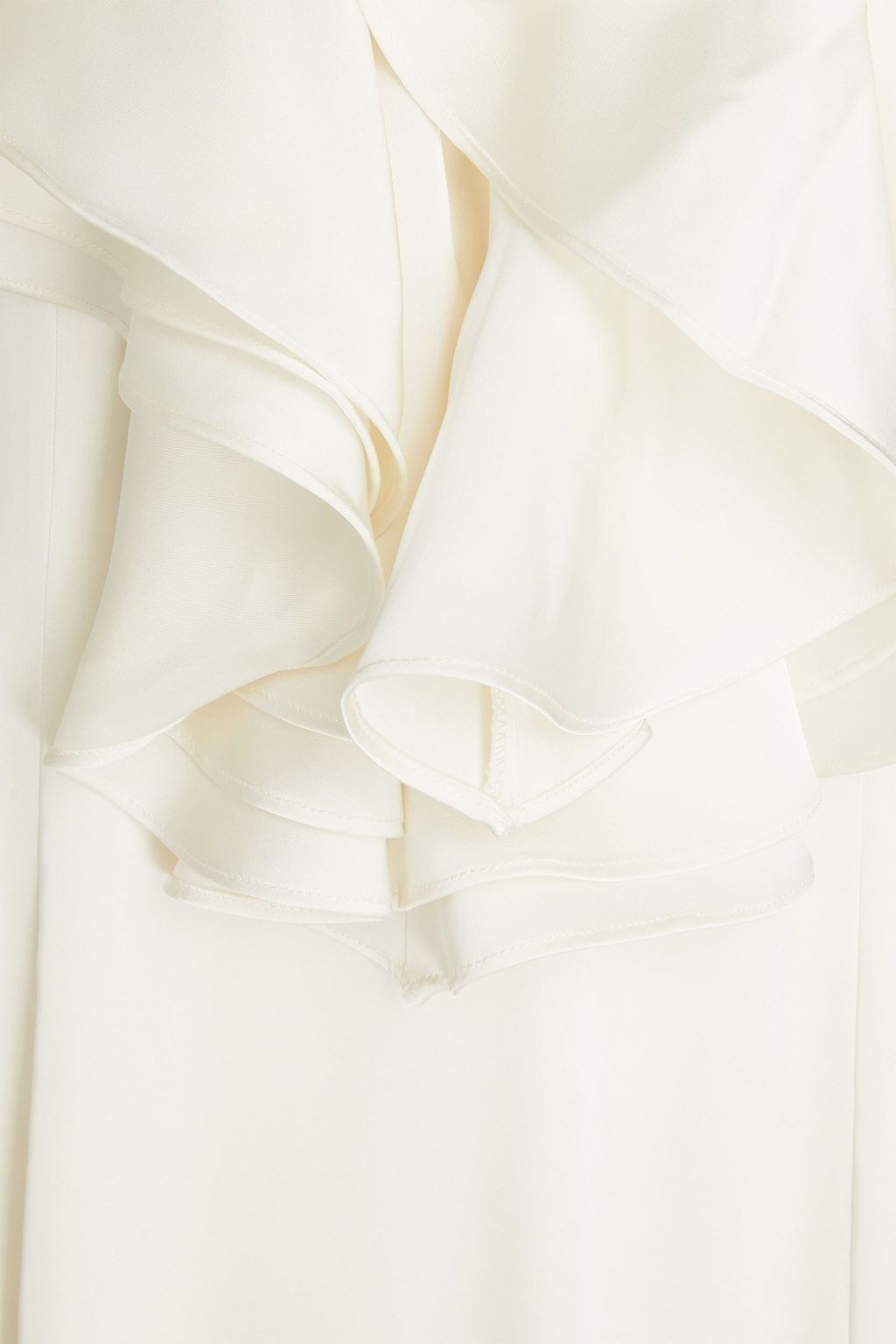 ROTATE BIRGER CHRISTENSEN Ruffled sateen midi bridal dress