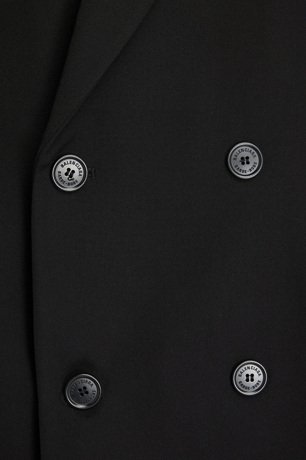 BALENCIAGA Barathea double-breasted wool blazer