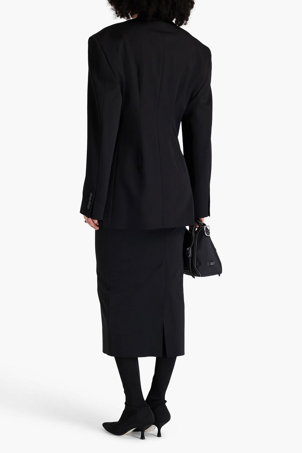 BALENCIAGA Barathea double-breasted wool blazer
