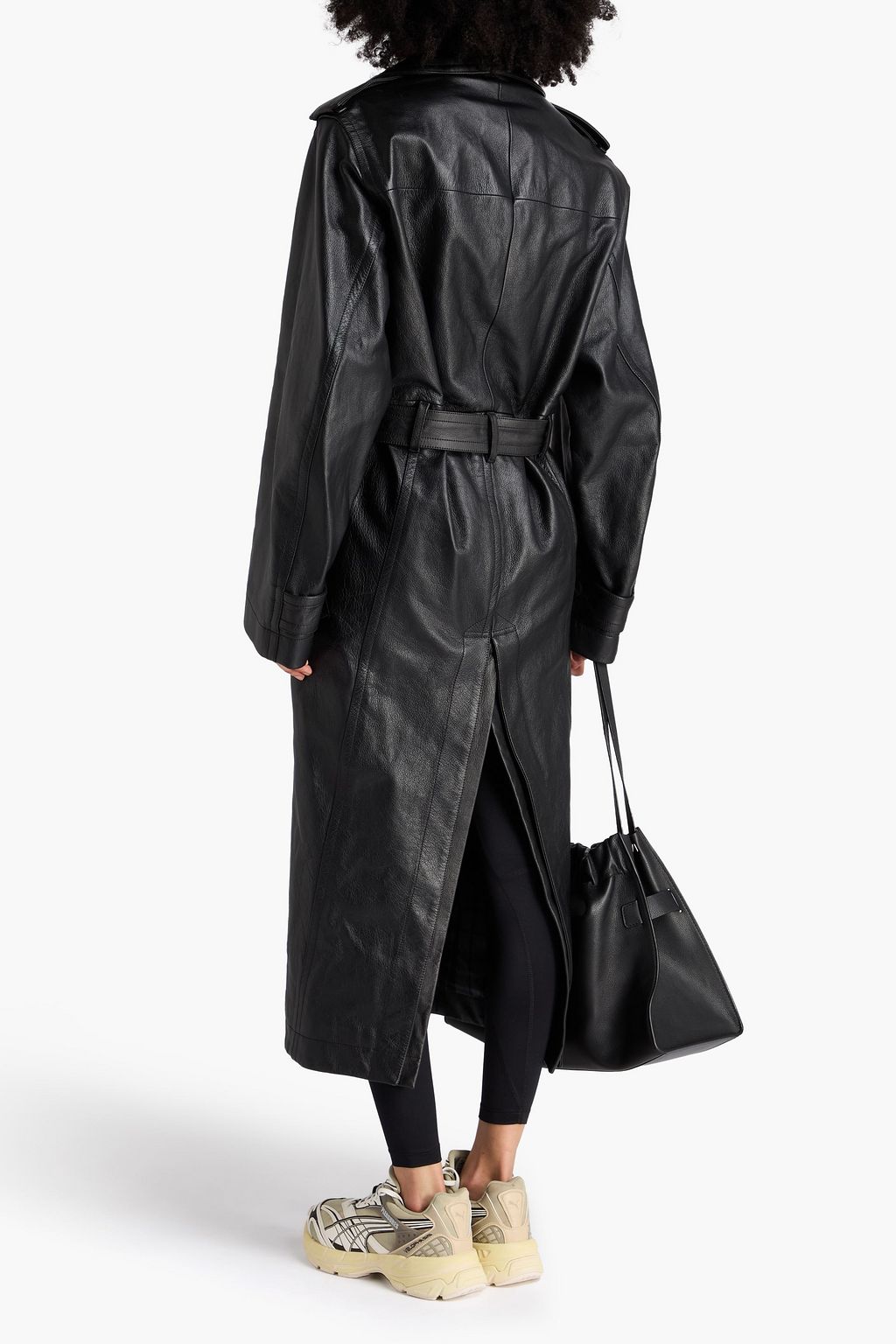 BALENCIAGA Trenchcoat aus Leder