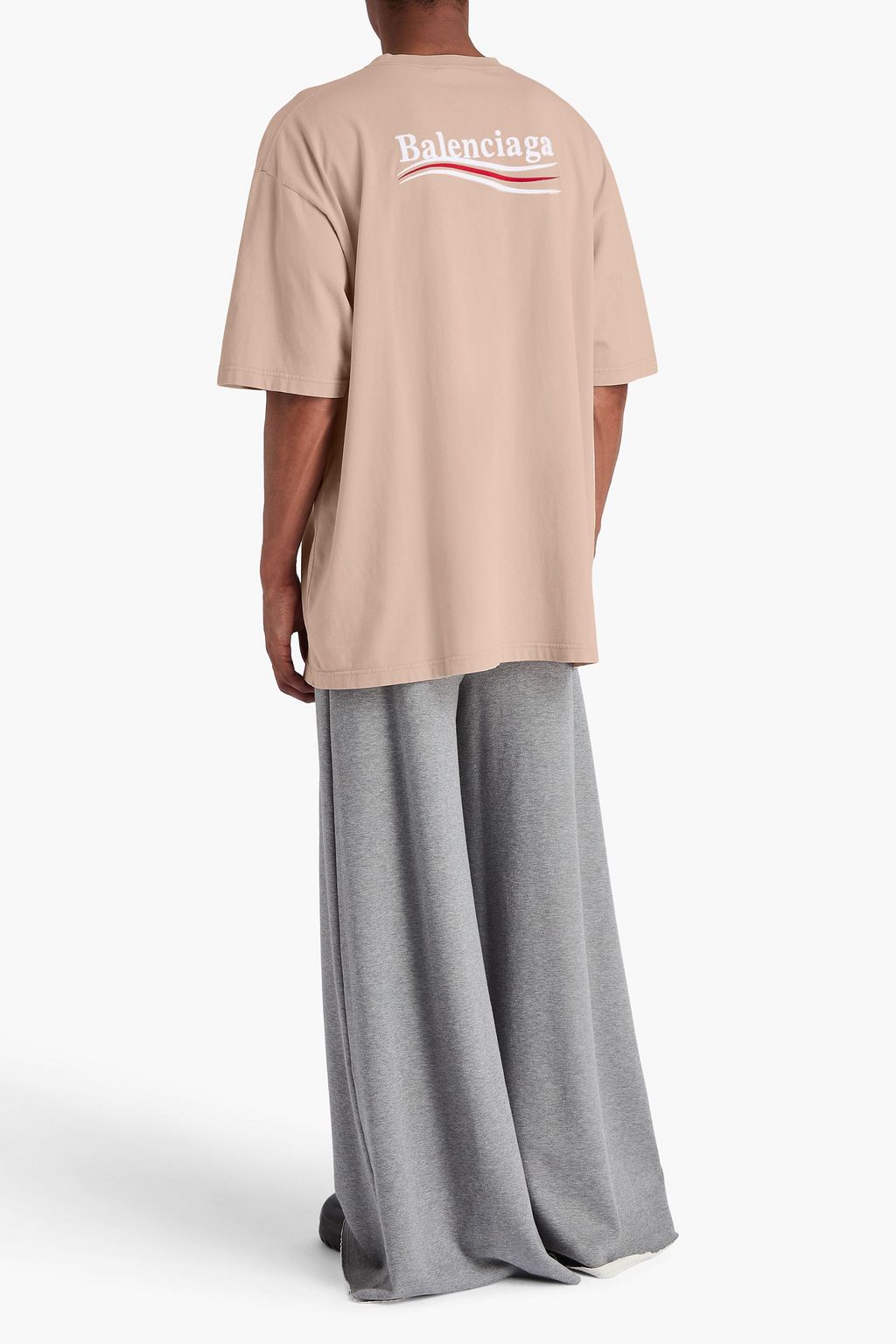 BALENCIAGA Embroidered cotton-jersey T-shirt