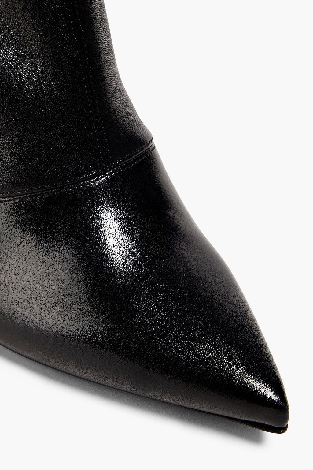 BALMAIN Leather over-the-knee boots