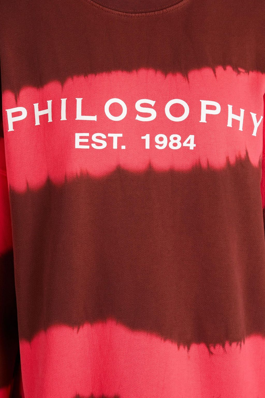 PHILOSOPHY DI LORENZO SERAFINI 프린트 프렌치 코튼 테리 스웻셔츠