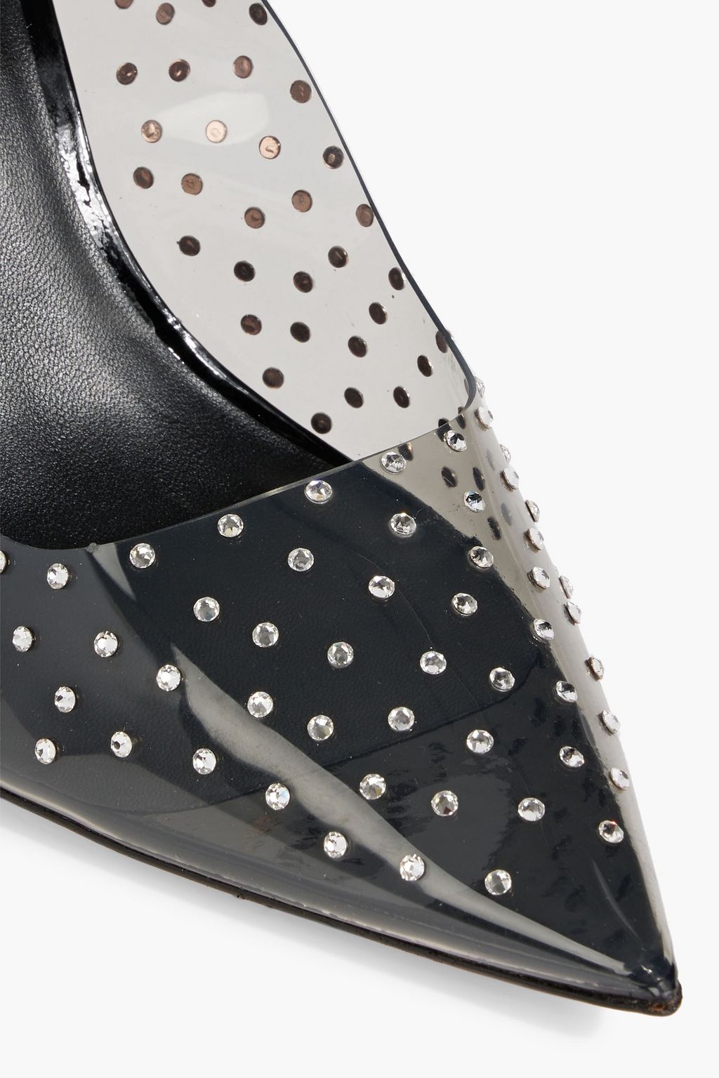 STUART WEITZMAN Glam X Curve 100 PVC sling back pump