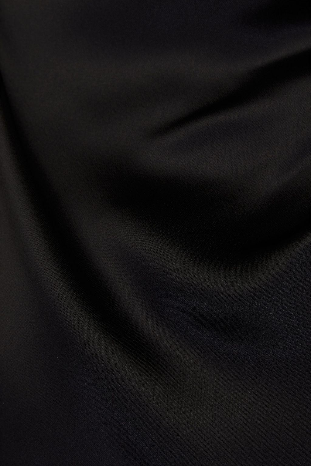 SAINT LAURENT サテンクレープ クロップド タートルネックトップス ドレープ入り