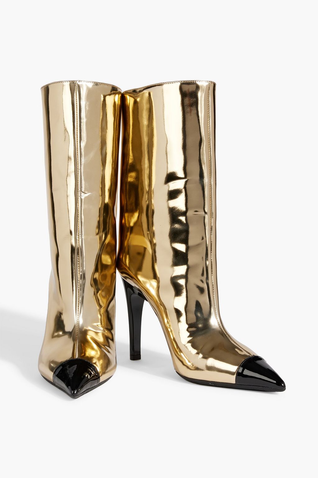 JIMMY CHOO Cierra 100 mirroredleather ankle boots THE