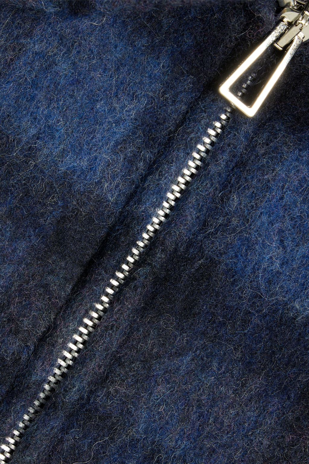 PS PAUL SMITH Harrington checked wool-blend felt jacket