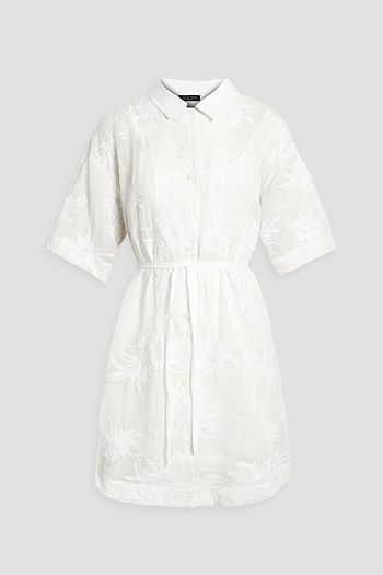 Rag & Bone Mabel Floral Georgette Dress in White