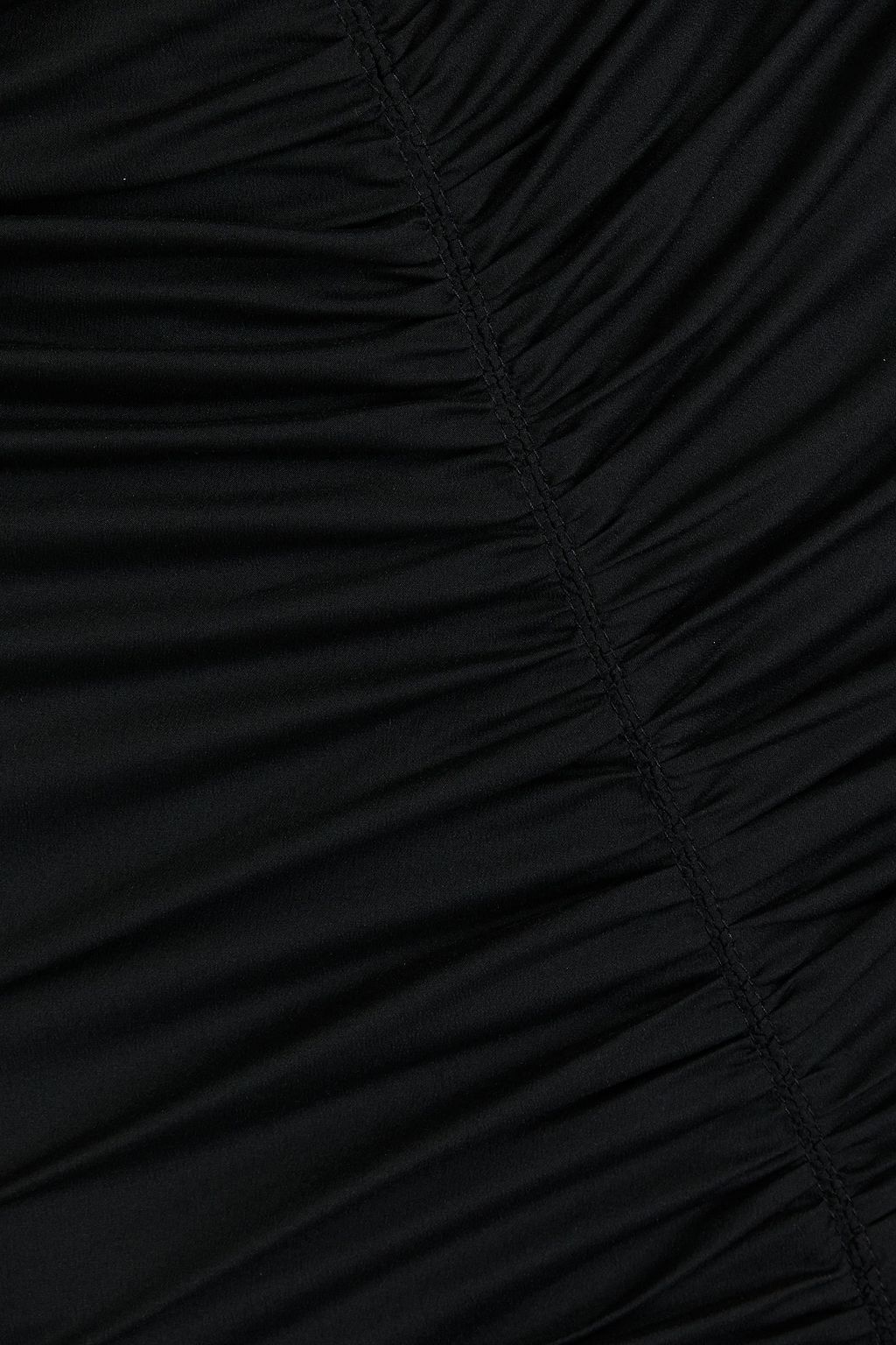 PHILOSOPHY DI LORENZO SERAFINI 루쉬 장식 스트레치 저지 미디 스커트