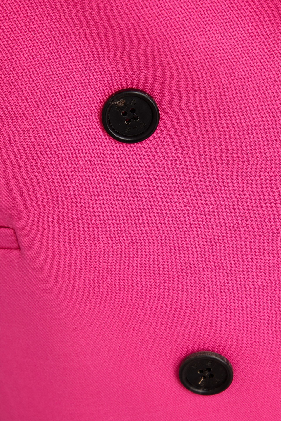 Shop Philosophy Di Lorenzo Serafini Double-breasted Stretch-wool Blazer In Bright Pink