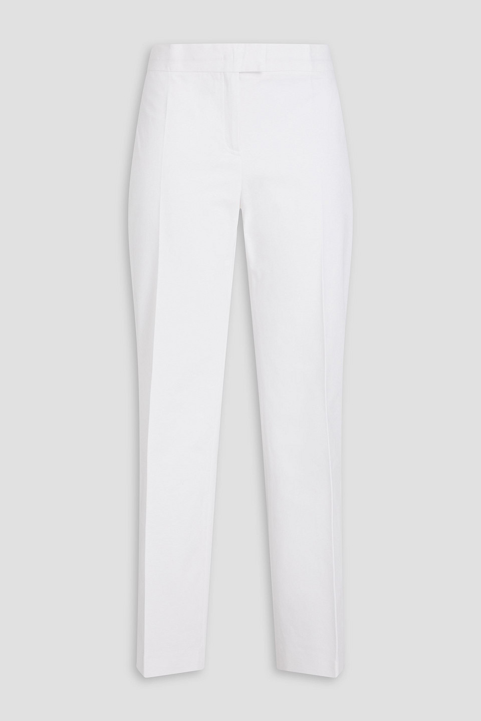 Philosophy Di Lorenzo Serafini Stretch-cotton Grosgrain Straight-leg Pants In White