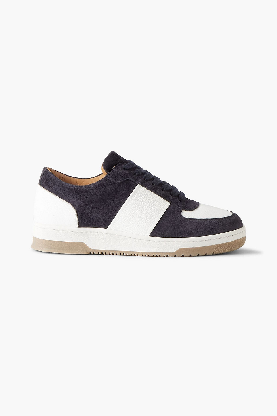 mr p. - atticus suede and leather sneakers - blue - uk 7