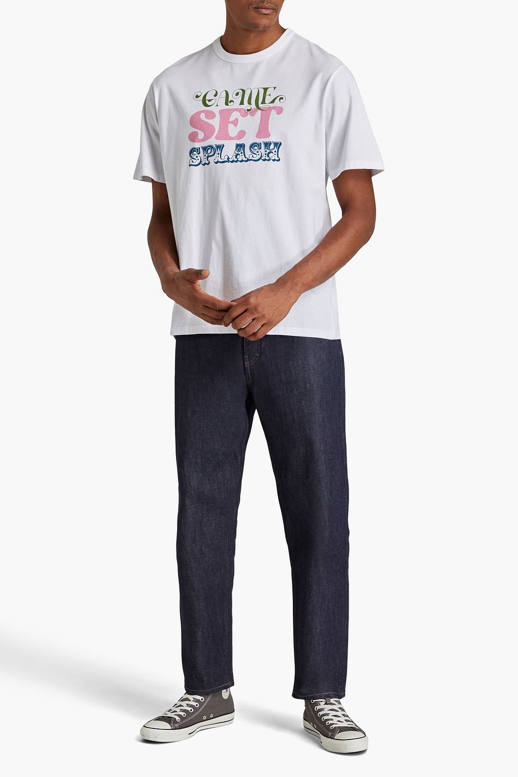 MAISON KITSUNÉ Printed cotton-jersey T-shirt