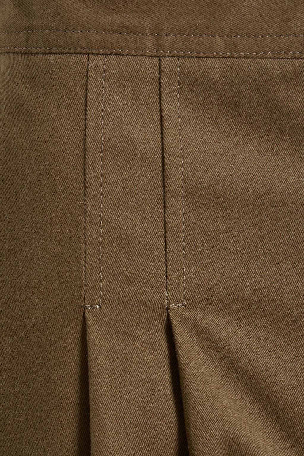 IRIS & INK Amanda cotton-blend twill wide-leg pants