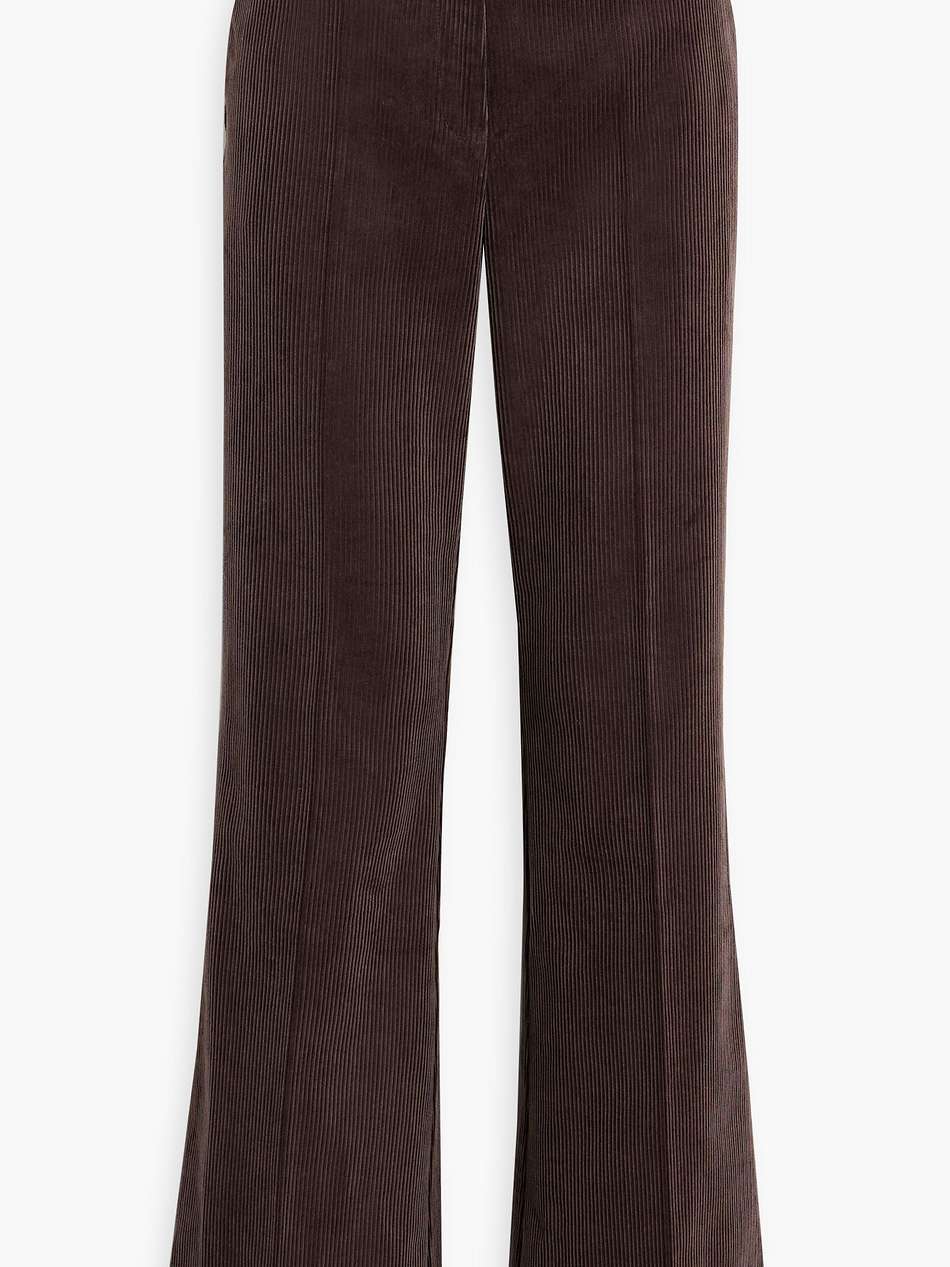 felicity cotton-corduroy flared pants