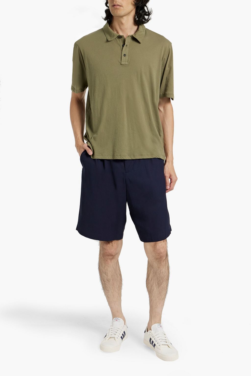RAG & BONE Cotton-jersey polo shirt