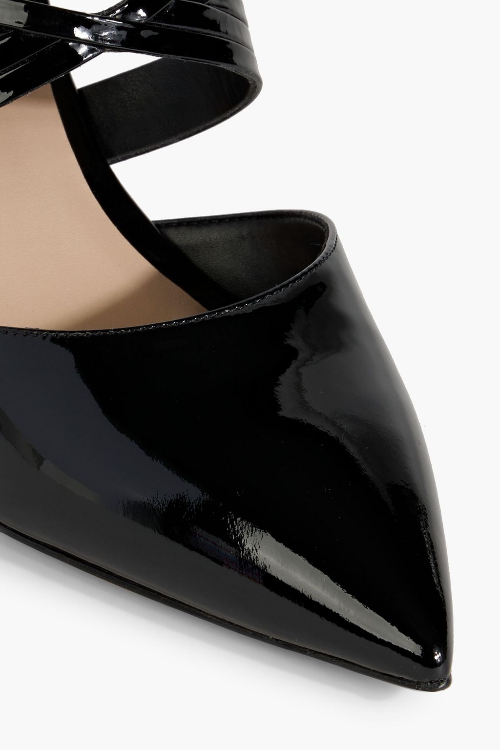 STUART WEITZMAN Patent-leather mules