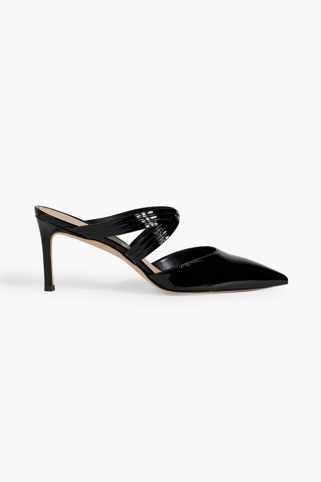 STUART WEITZMAN Patent-leather mules | THE OUTNET