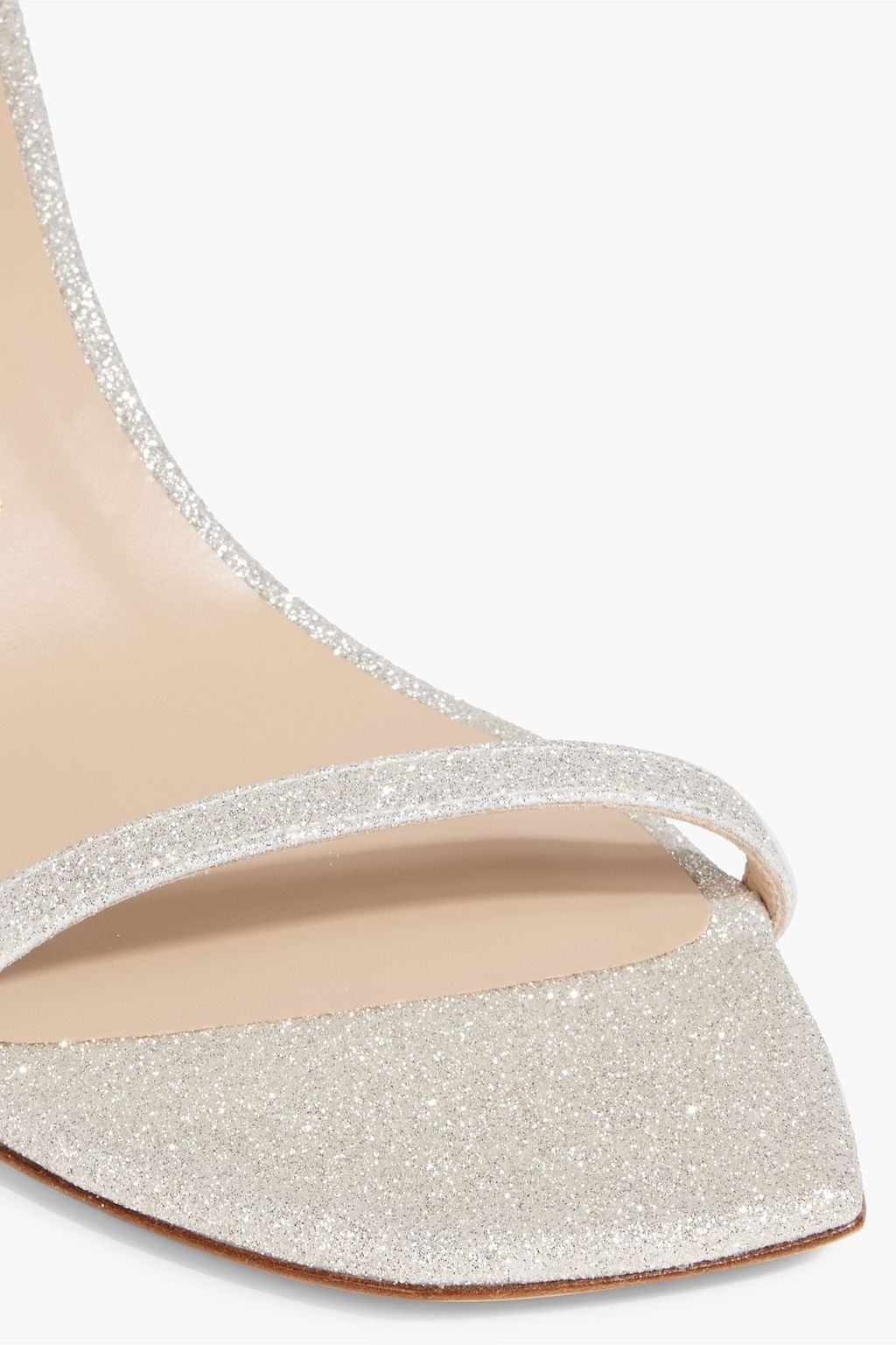 STUART WEITZMAN Glittered woven sandals