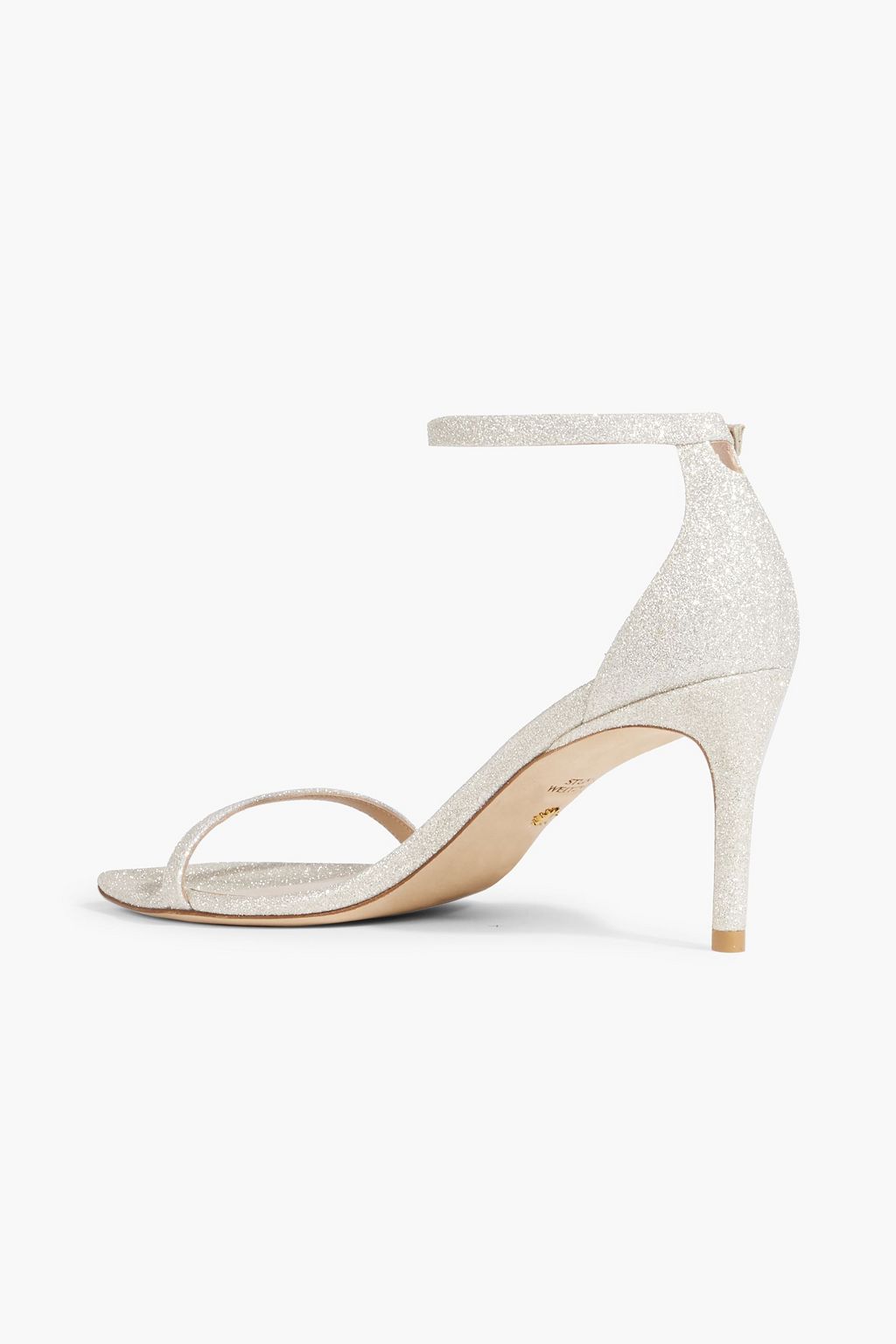 STUART WEITZMAN Glittered woven sandals
